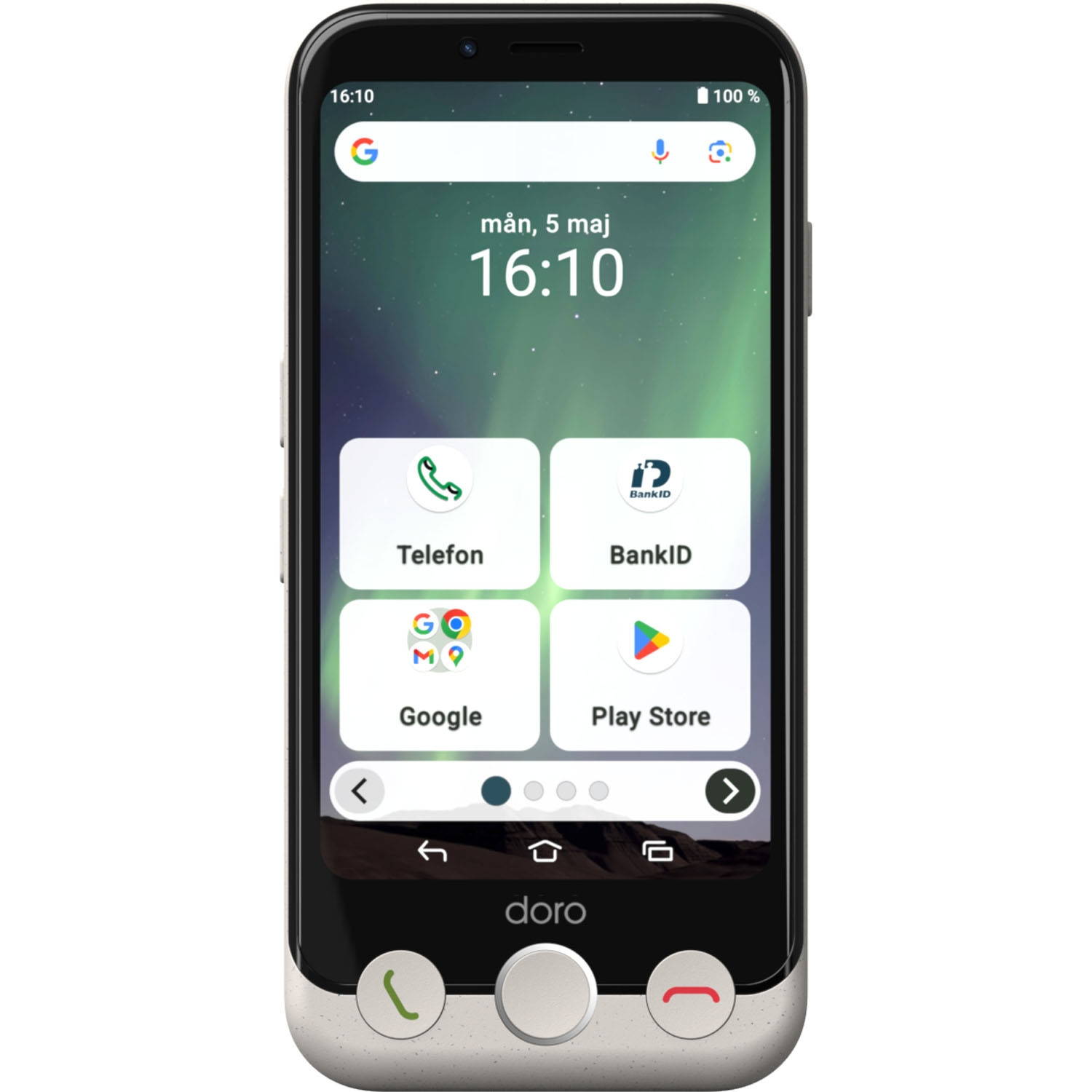 Smartfon 4G Aurora A11 Bone-white