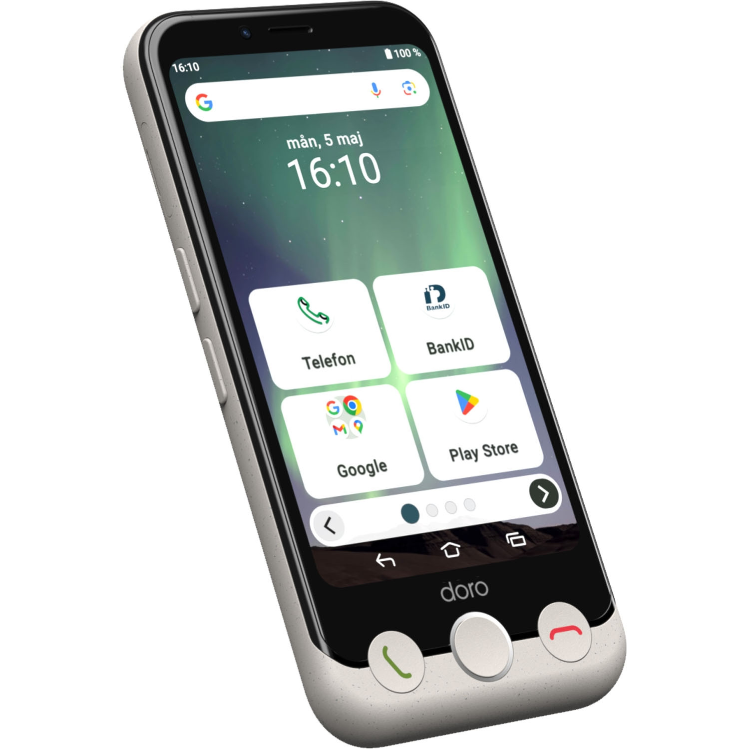 Smartfón 4G Aurora A11 Bone-biely