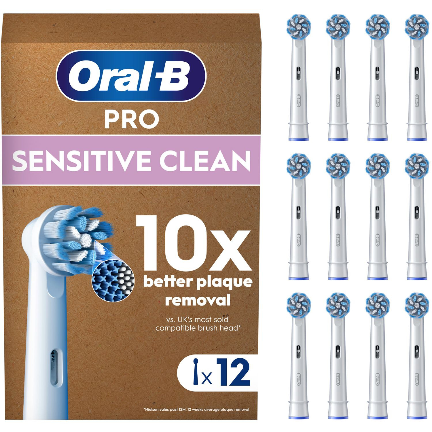 Testina Sensitive Clean 12 pezzi