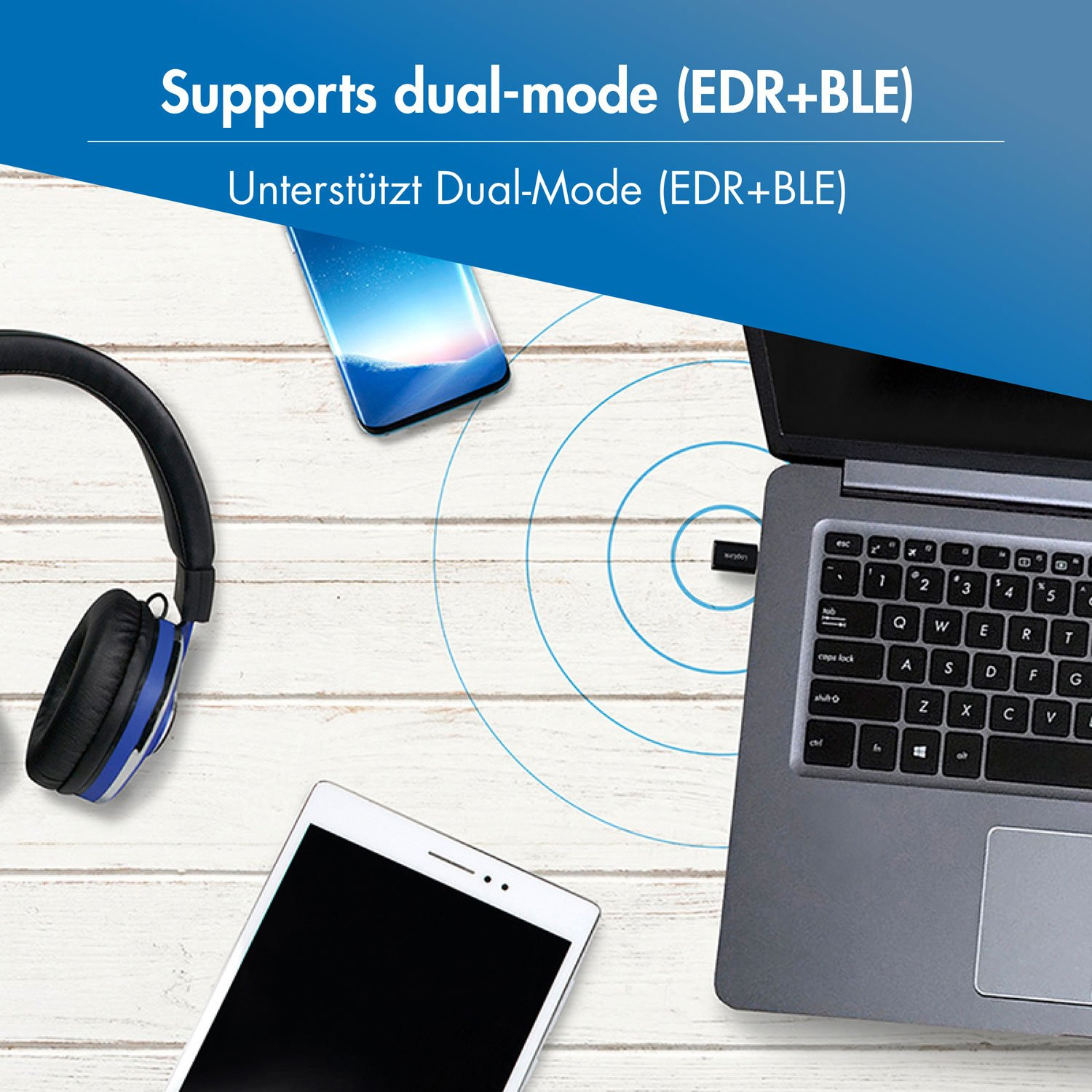 Adattatore USB-C Bluetooth 5.3 20 m