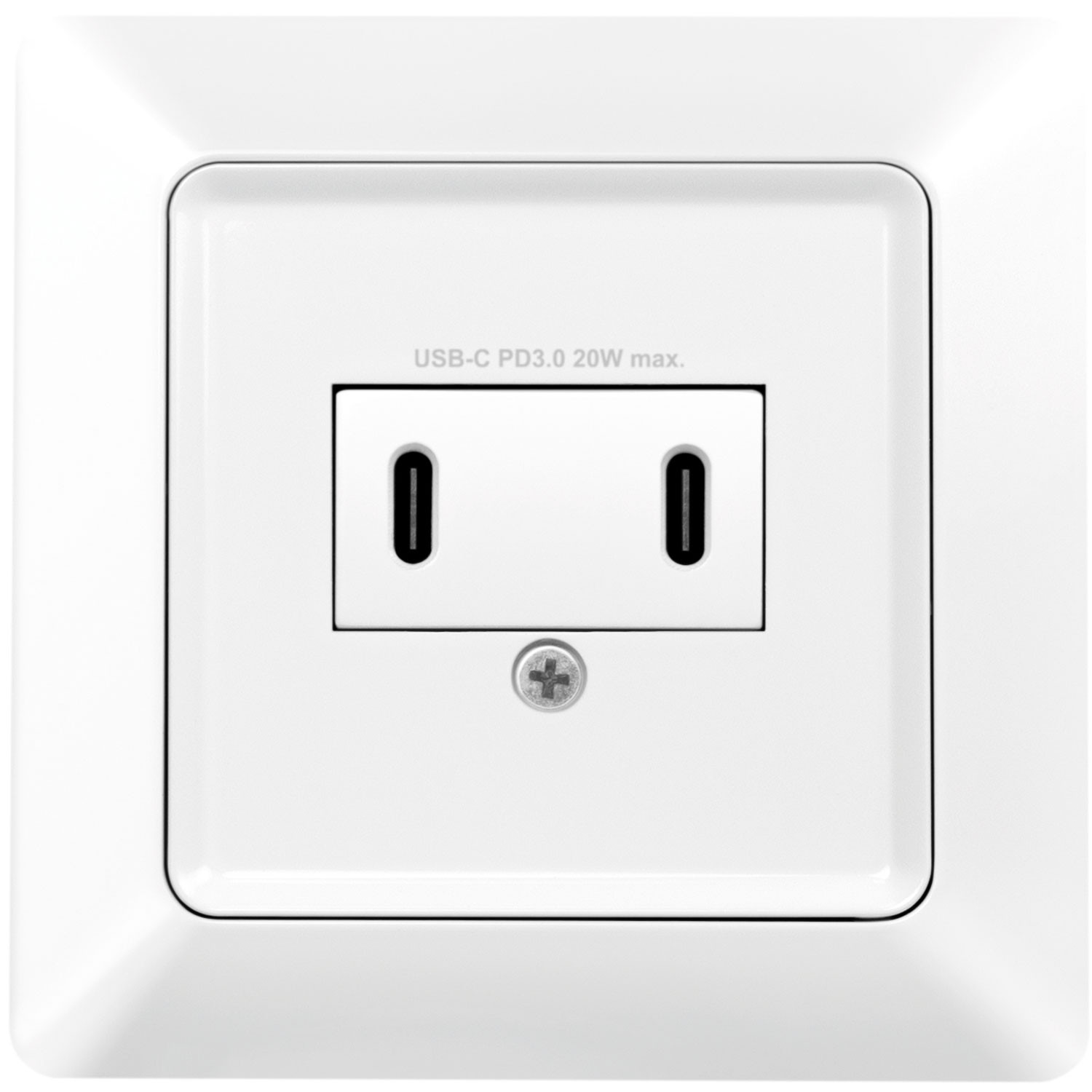 Prise murale avec 2xUSB-C PD 25W