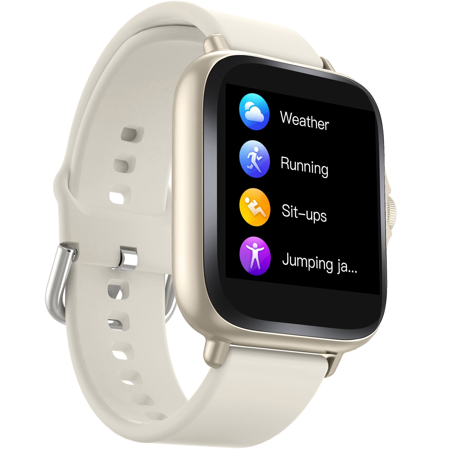SmartWatch 1,44" display Sensor cardíaco Bege
