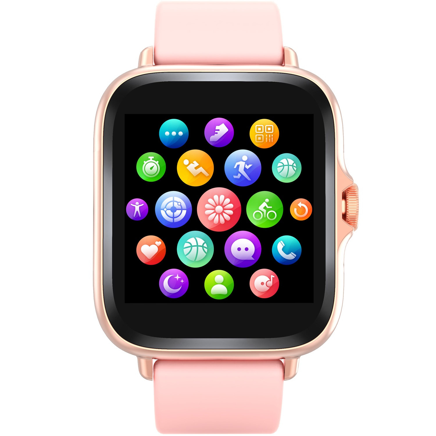 SmartWatch 1,44" Display Herzsensor Pink