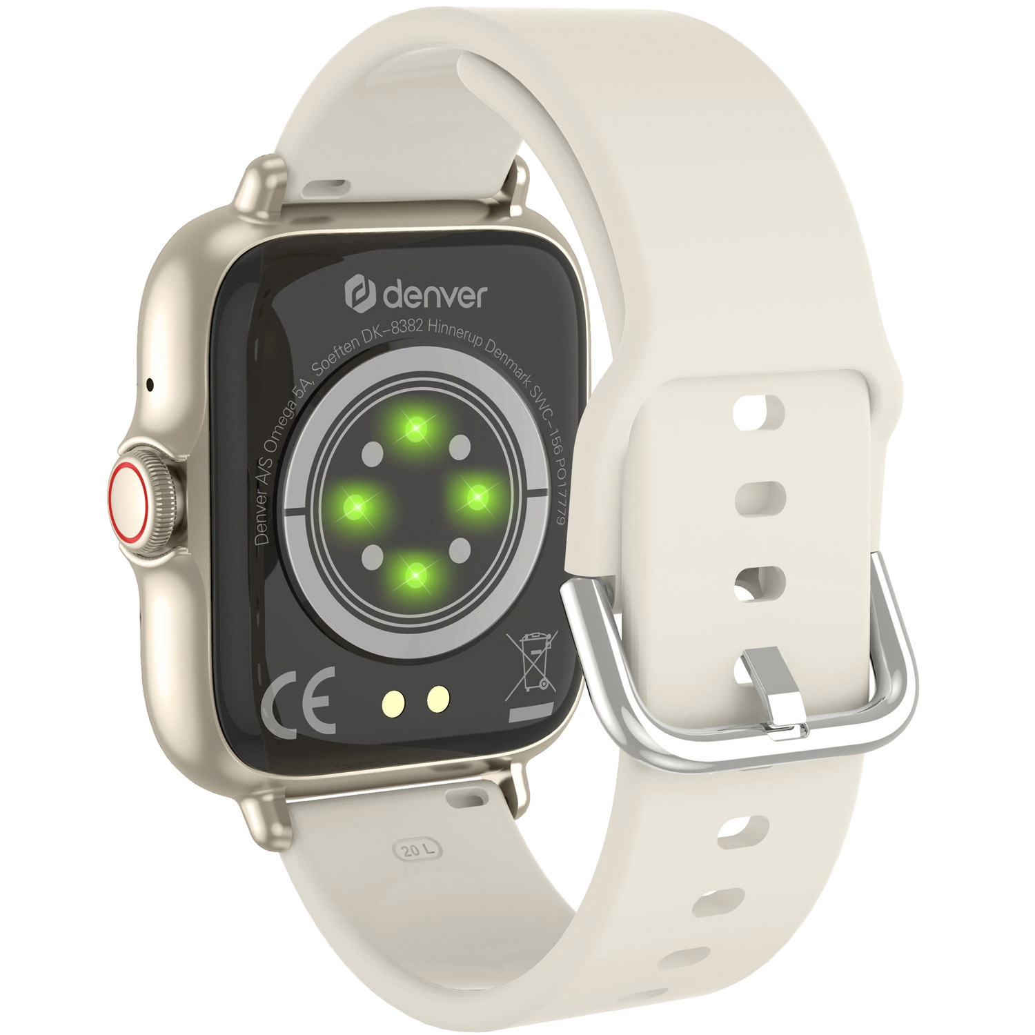 SmartWatch 1,44" Display Herzsensor Beige
