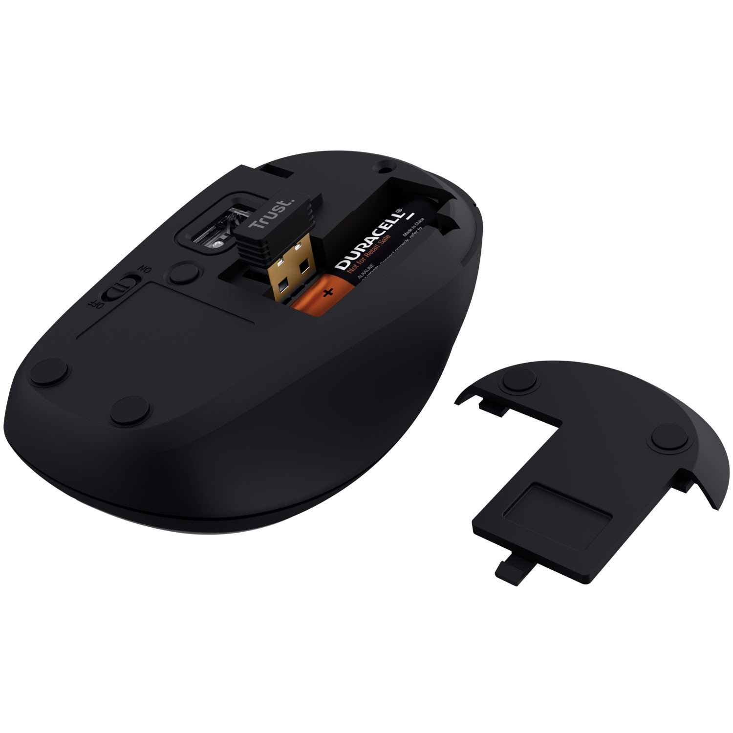 Mouse wireless Yvi+ Bluetooth / 2,4 GHz Nero