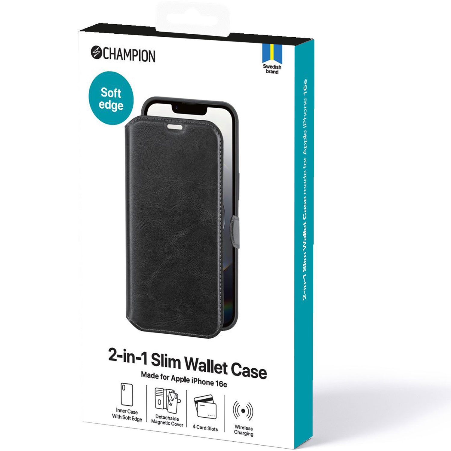 2-in-1 slanke portemonnee iPhone 16e