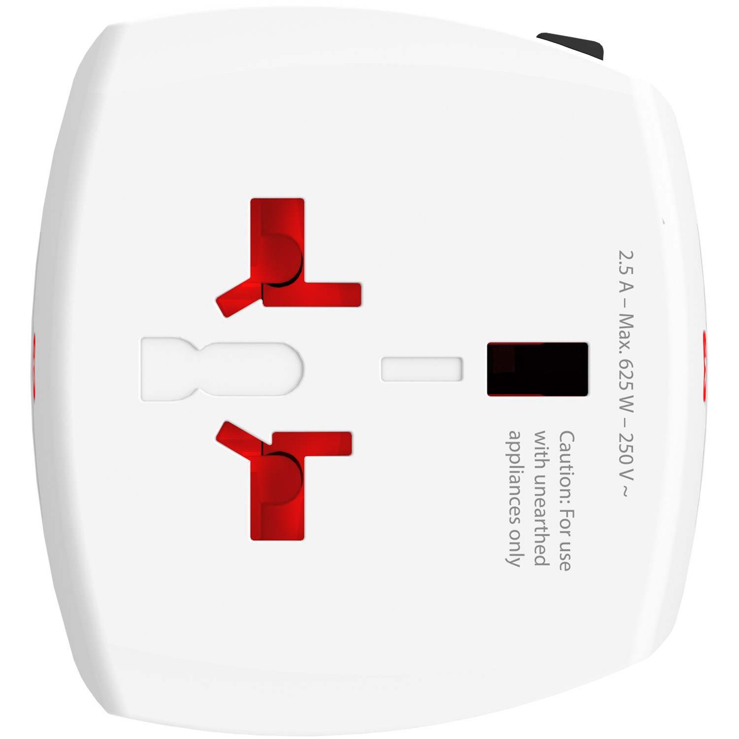 Weltreiseadapter MUV Micro Ungrounded
