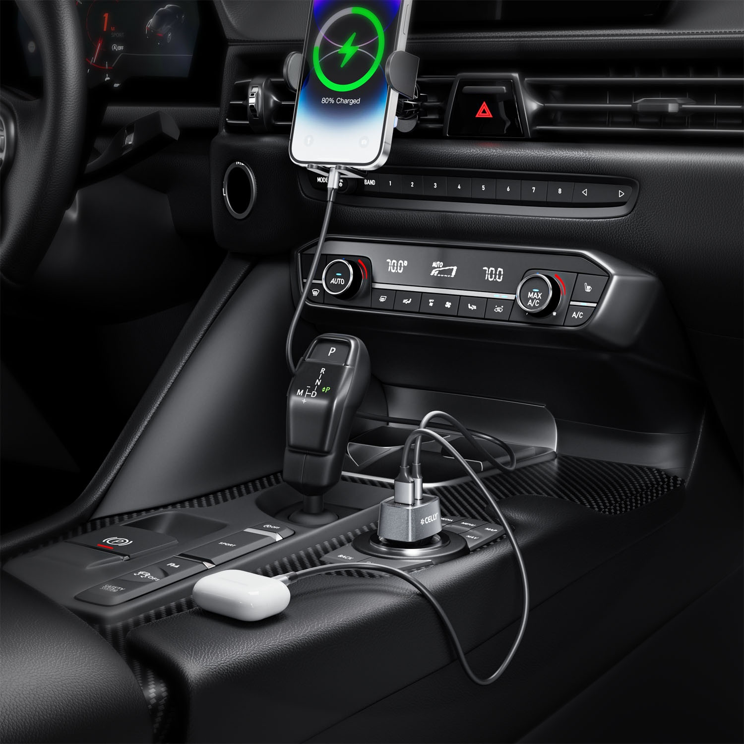 Autoladegerät 1xUSB-C PD 1xUSB-A 65W