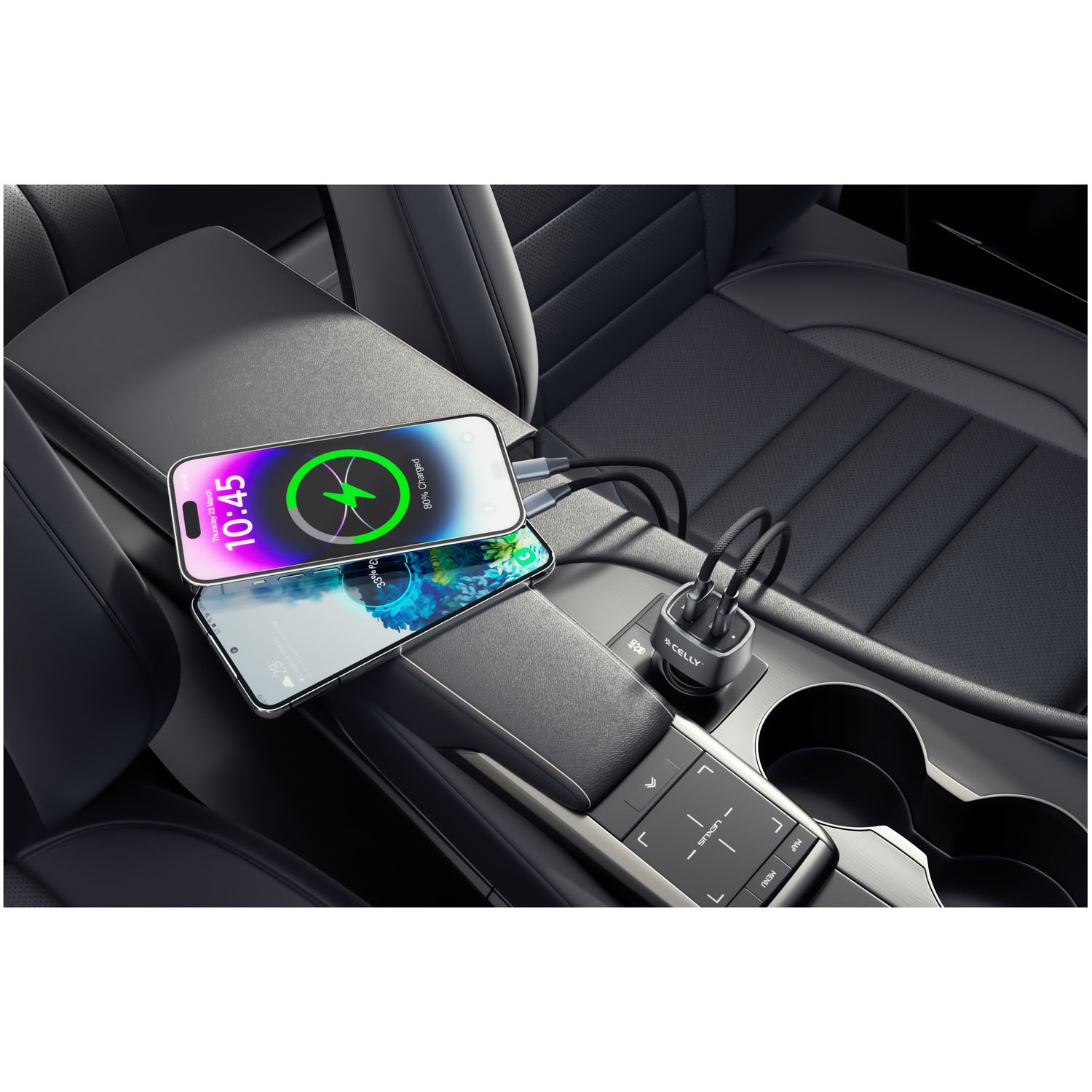 Autoladegerät 1xUSB-C PD 1xUSB-A 65W