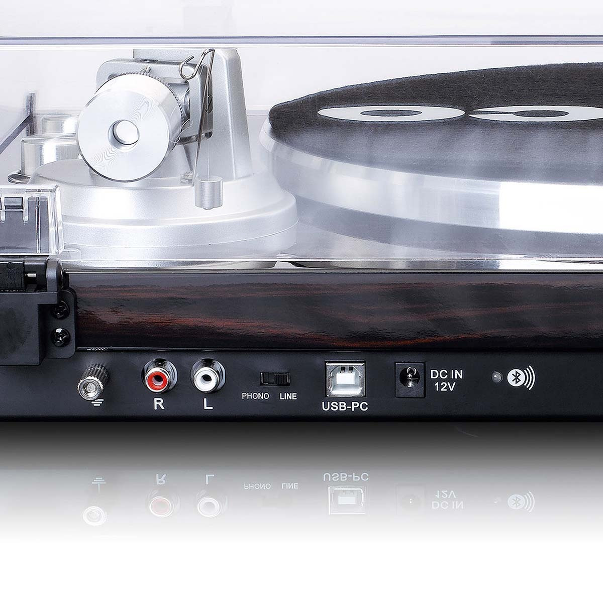Record Player with Bluetooth® transmission Dark Brown