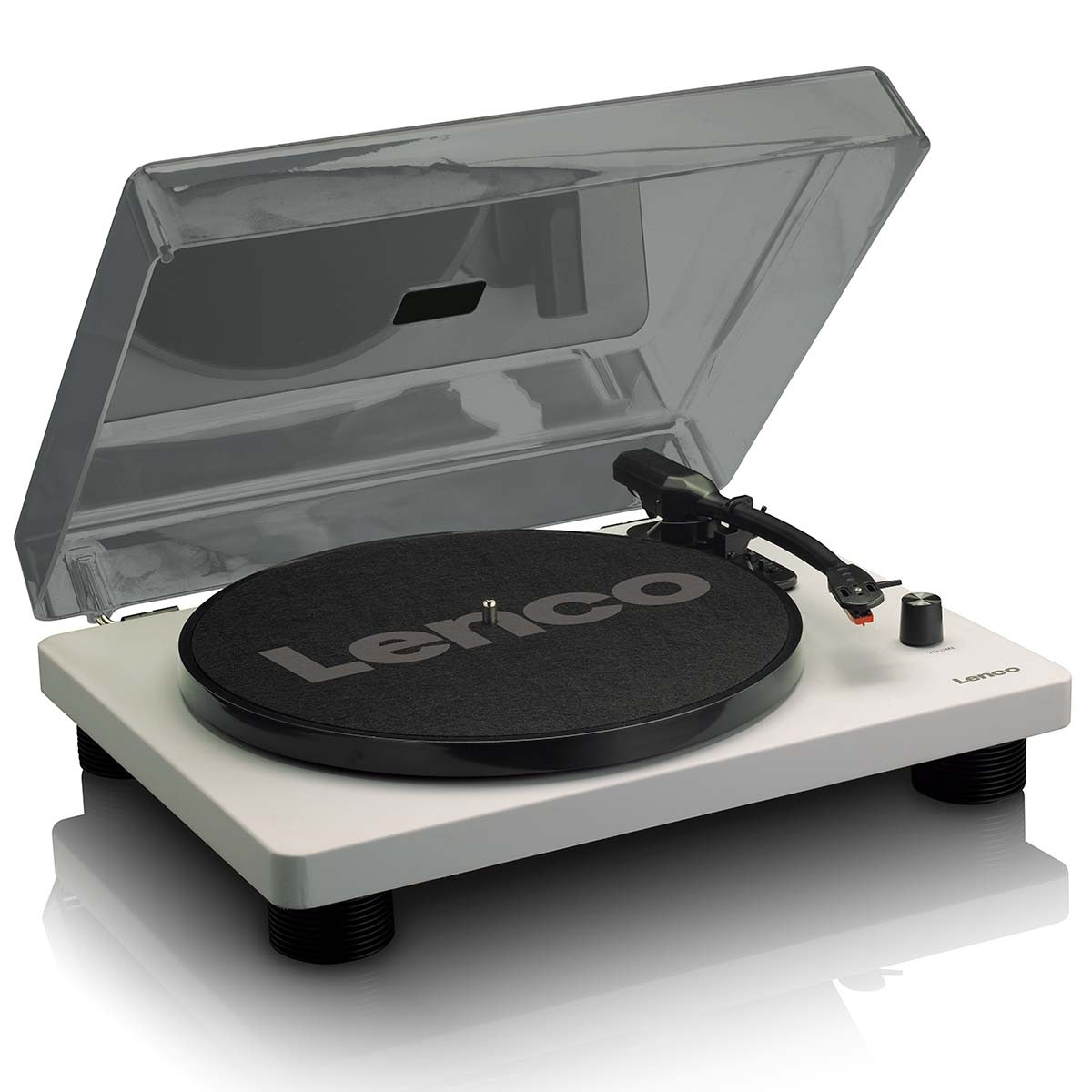 Draaitafel met ingebouwde luidsprekers USB-codering Grijs