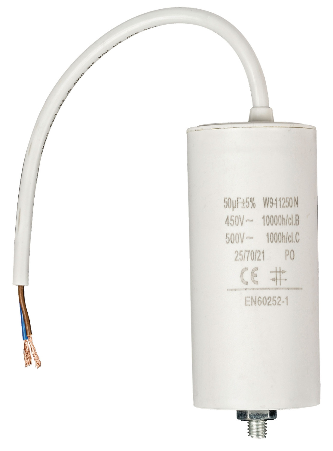 Capacitor 50.0uf / 450 V + cabo