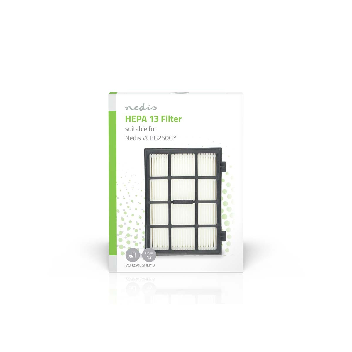 Replacement HEPA Filter | Replacement for: Nedis | Black / White