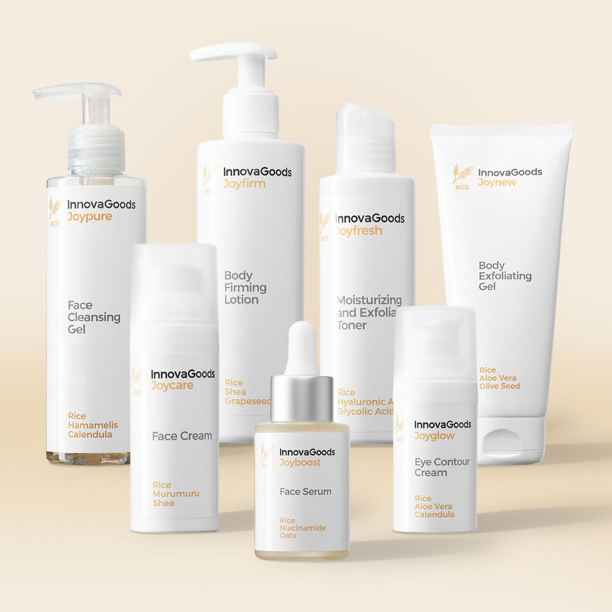 Pacchetto Routine Viso e Corpo Riso InnovaGoods
