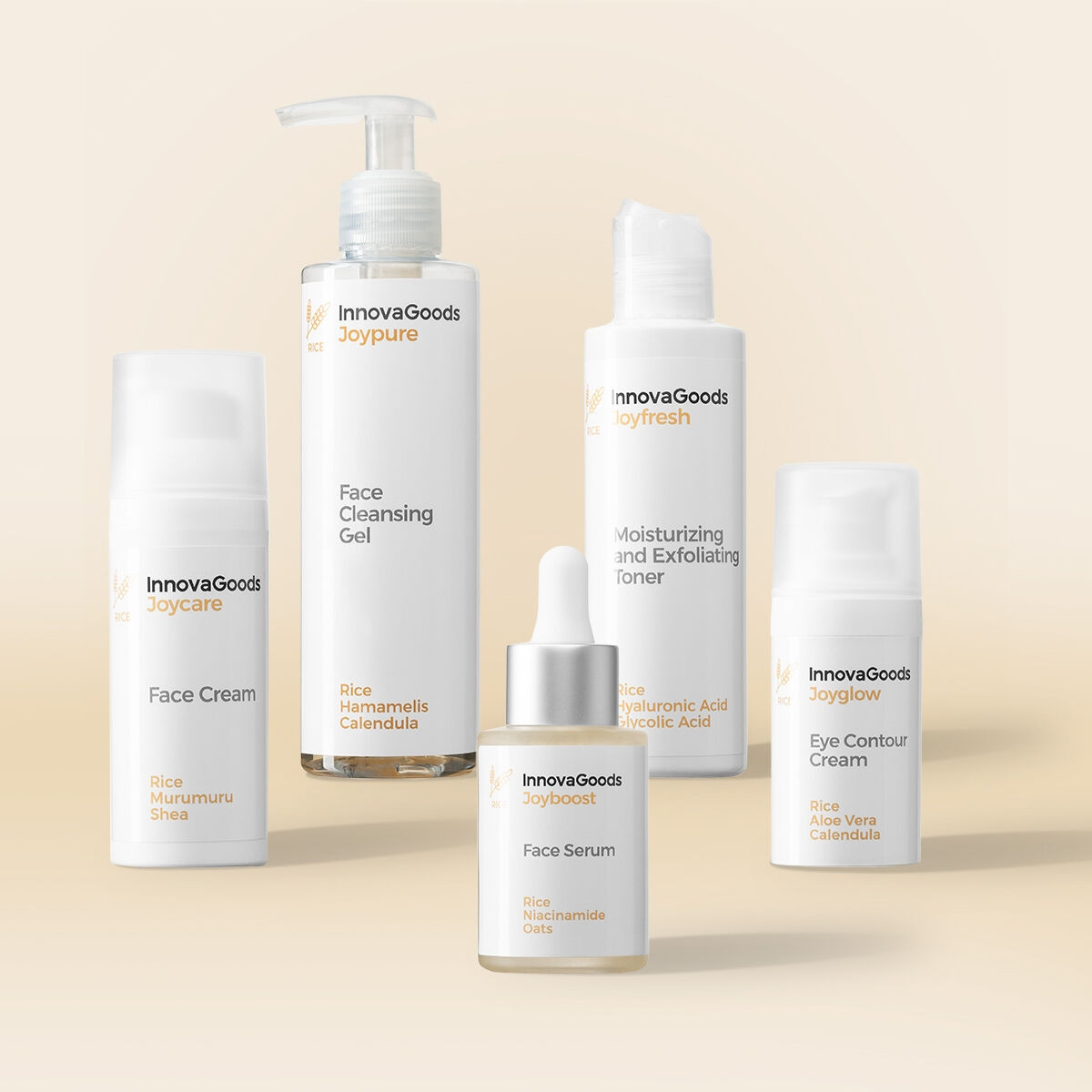 Face Routine Pack Rice InnovaGoods