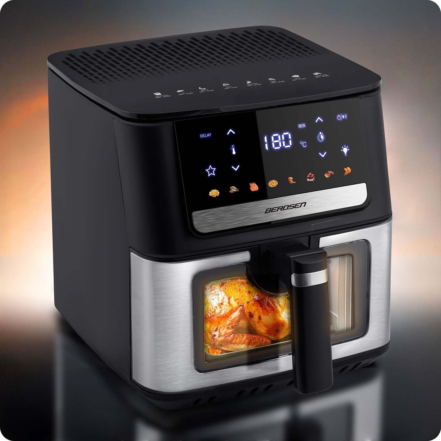 Friggitrice ad aria Berdsen BD-655 nera