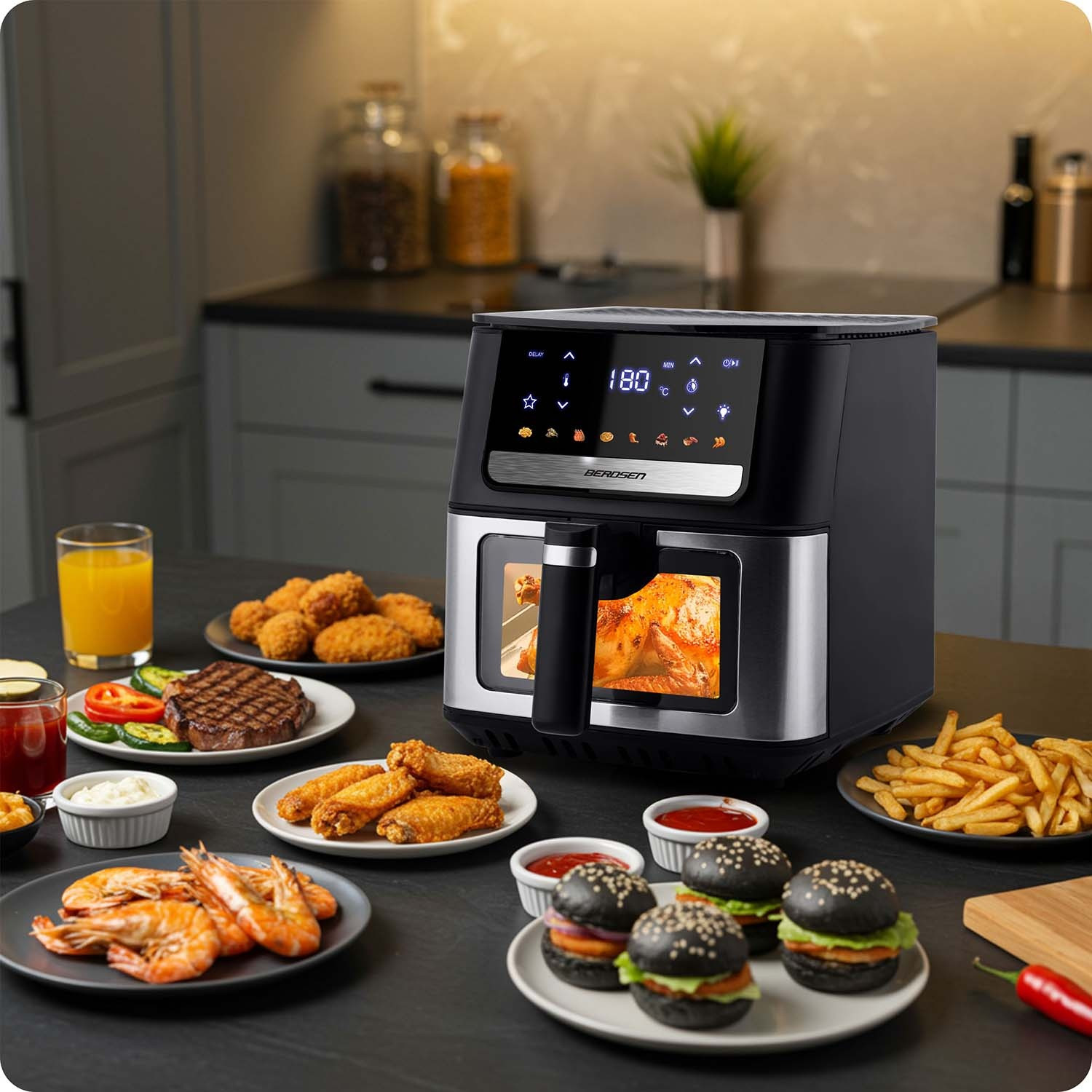 Friteuse à air Berdsen BD-655 noire