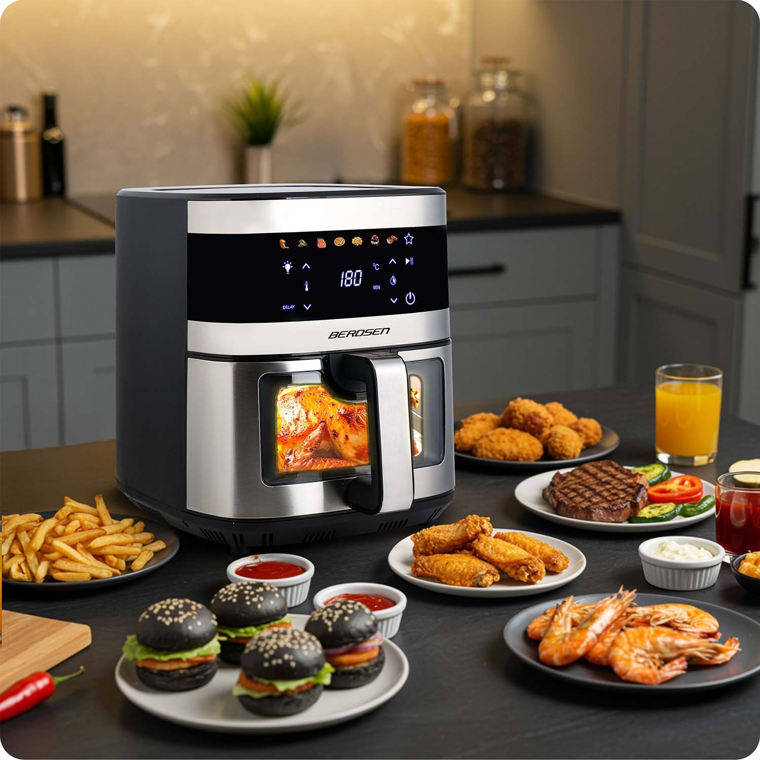 Fritadeira de ar Berdsen BD-656 prata