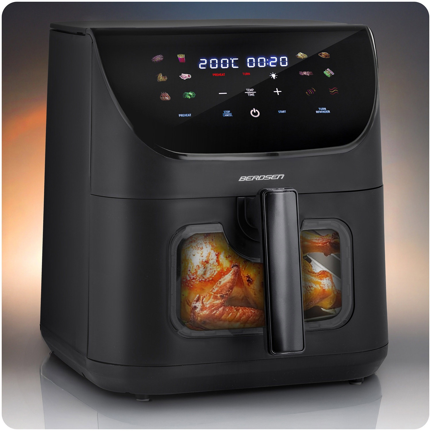 Friggitrice ad aria Berdsen BD-660 nera