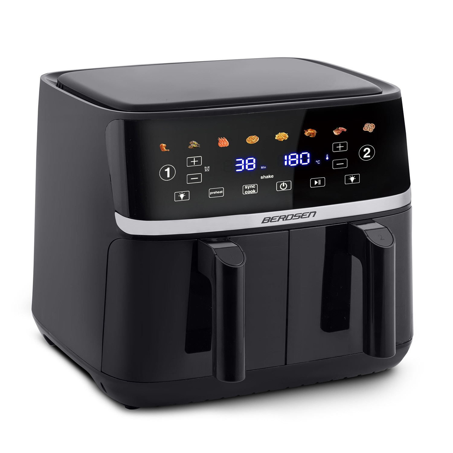 Friggitrice ad aria grande Berdsen BD-657 nera