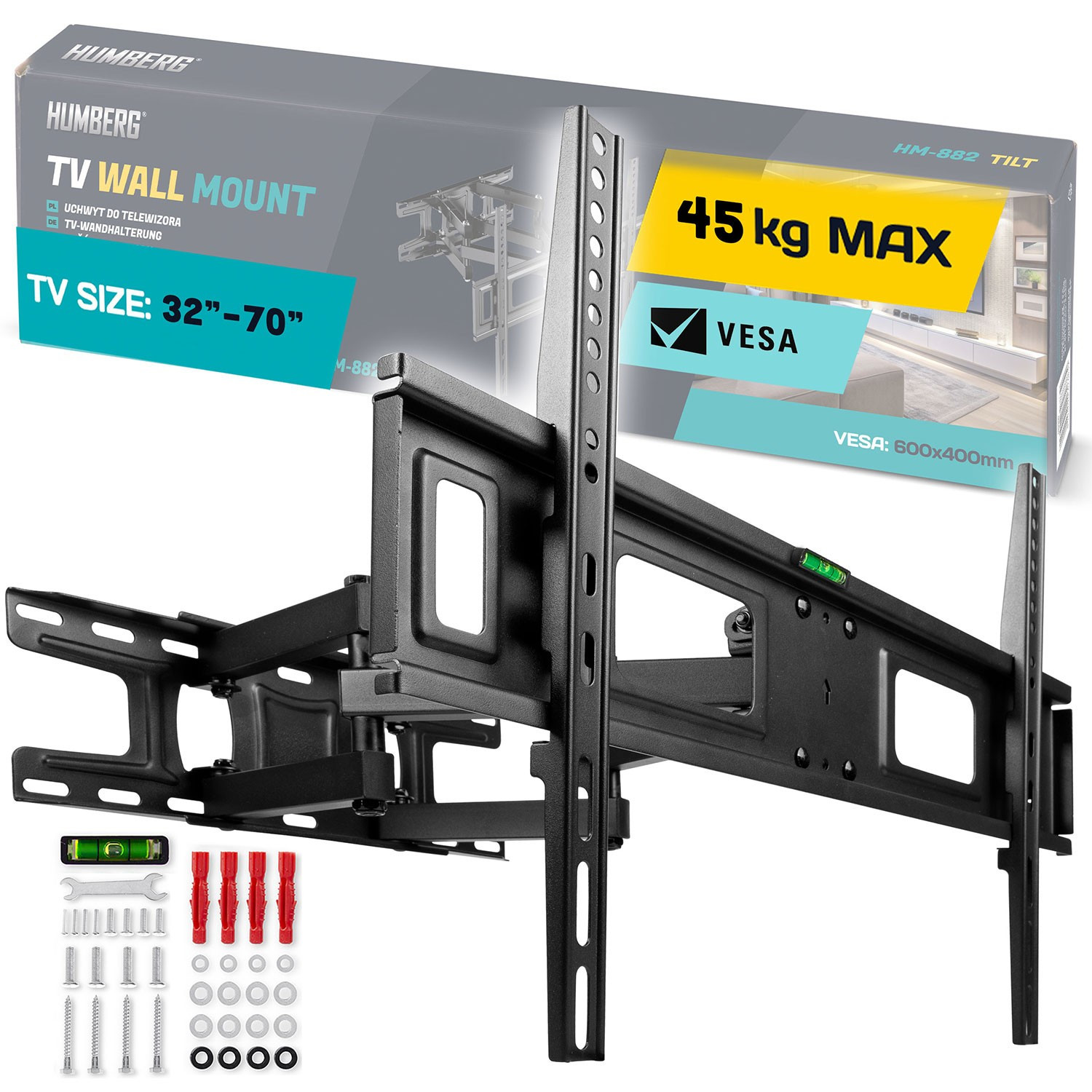 Suporte de TV 32-70 polegadas Humberg 45 kg