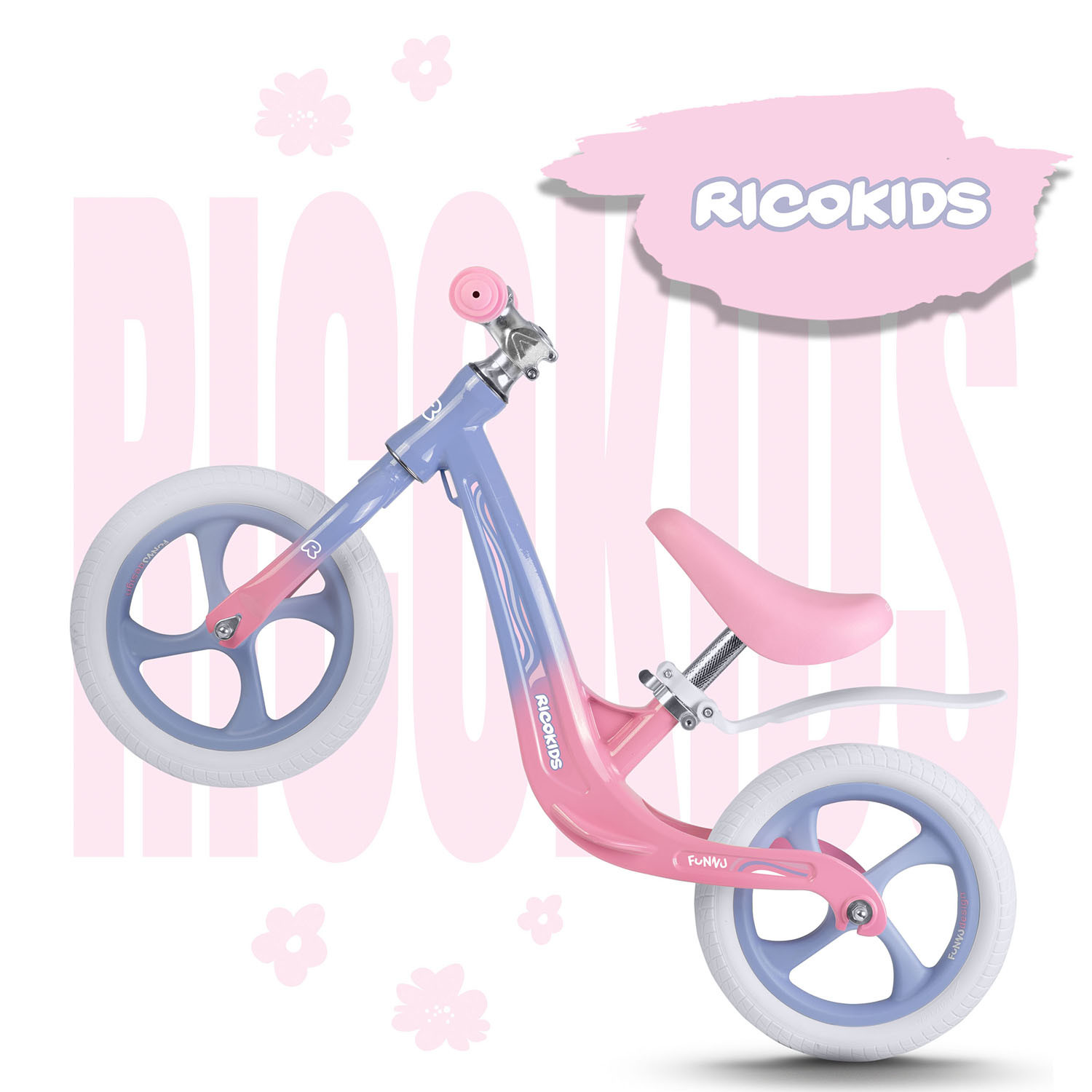Loopfiets voor kinderen Ricokids FUNNU