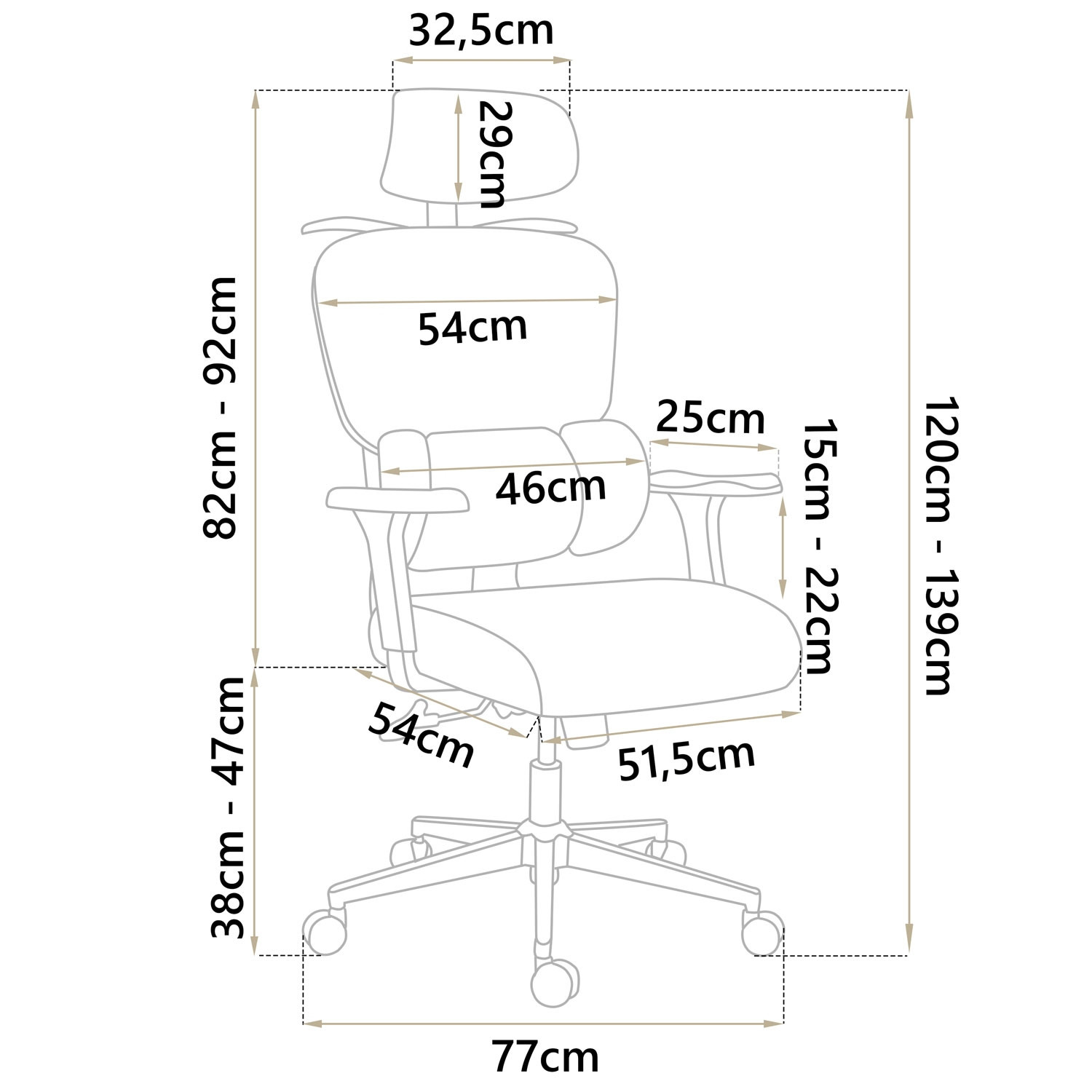 Sofotel Talin Micro Mesh Bureaustoel - Grijs