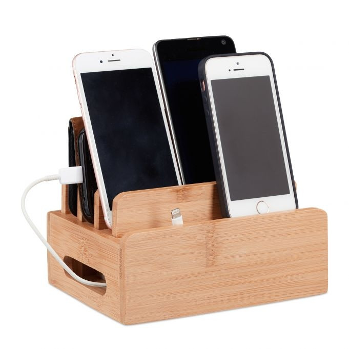 Bamboo Docking Station for 6 Devices