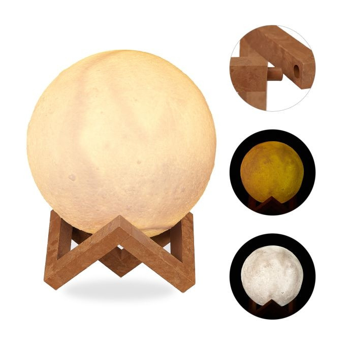 Lâmpada da Lua 3D