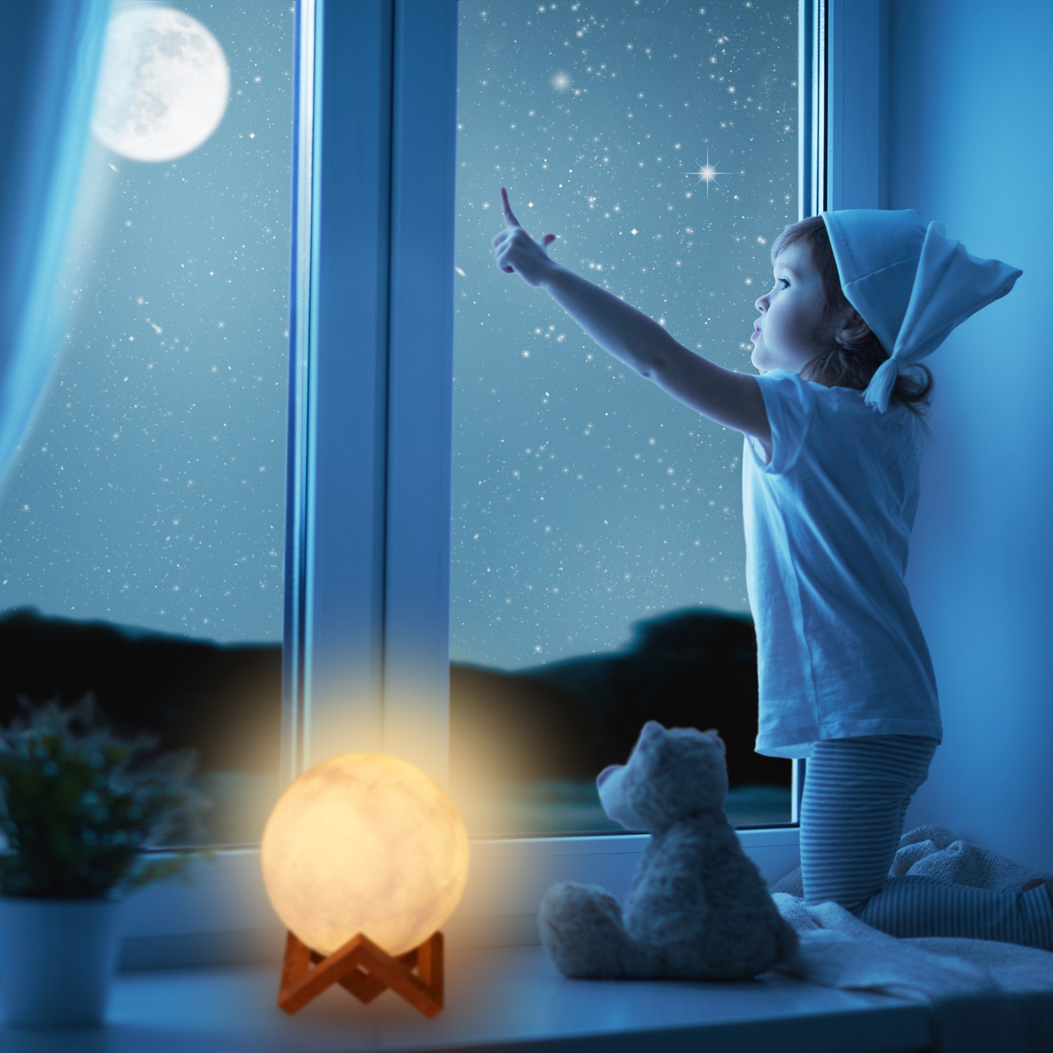 Lampe lunaire 3D