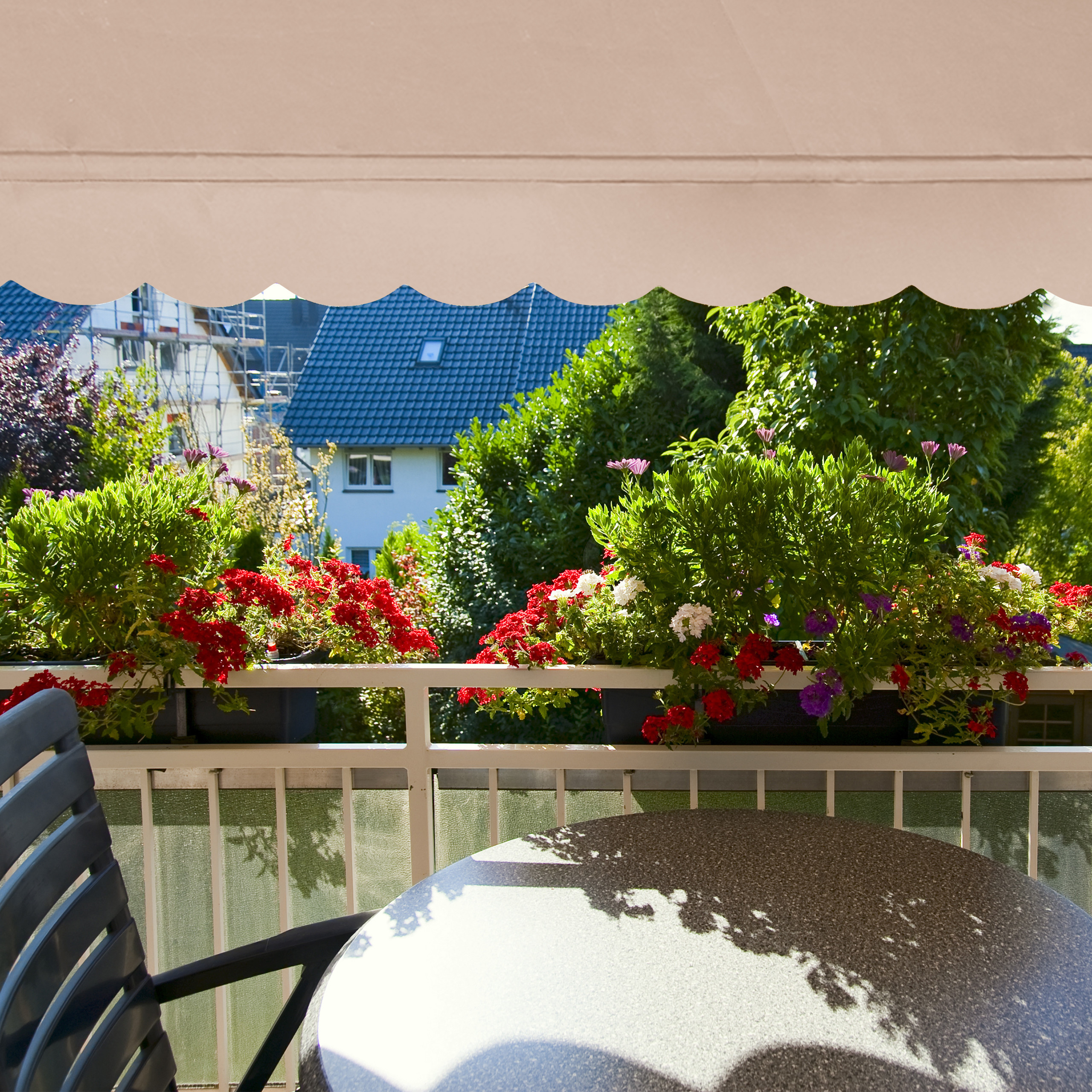 Toldo telescópico beige