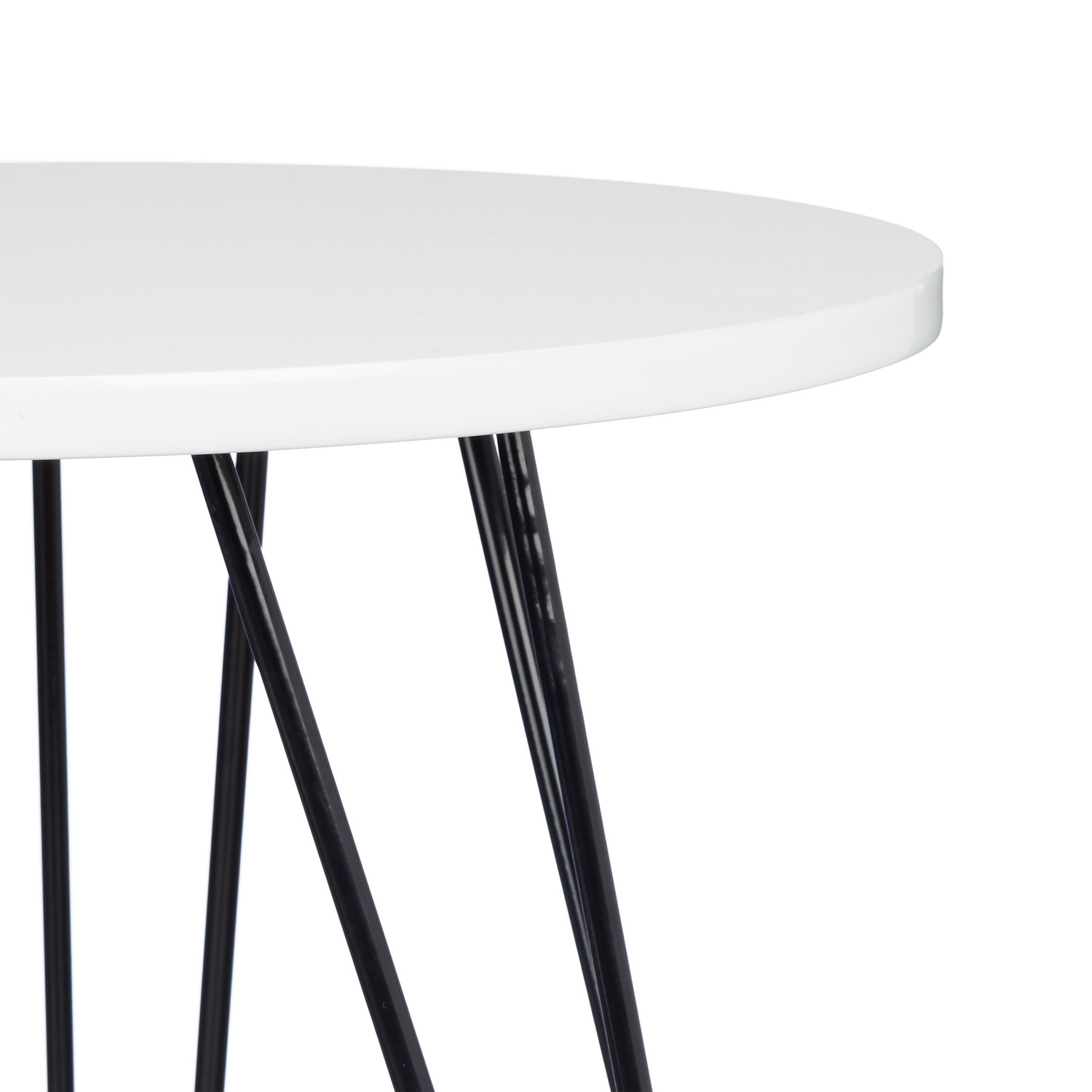 Bijzettafel wit set van 2