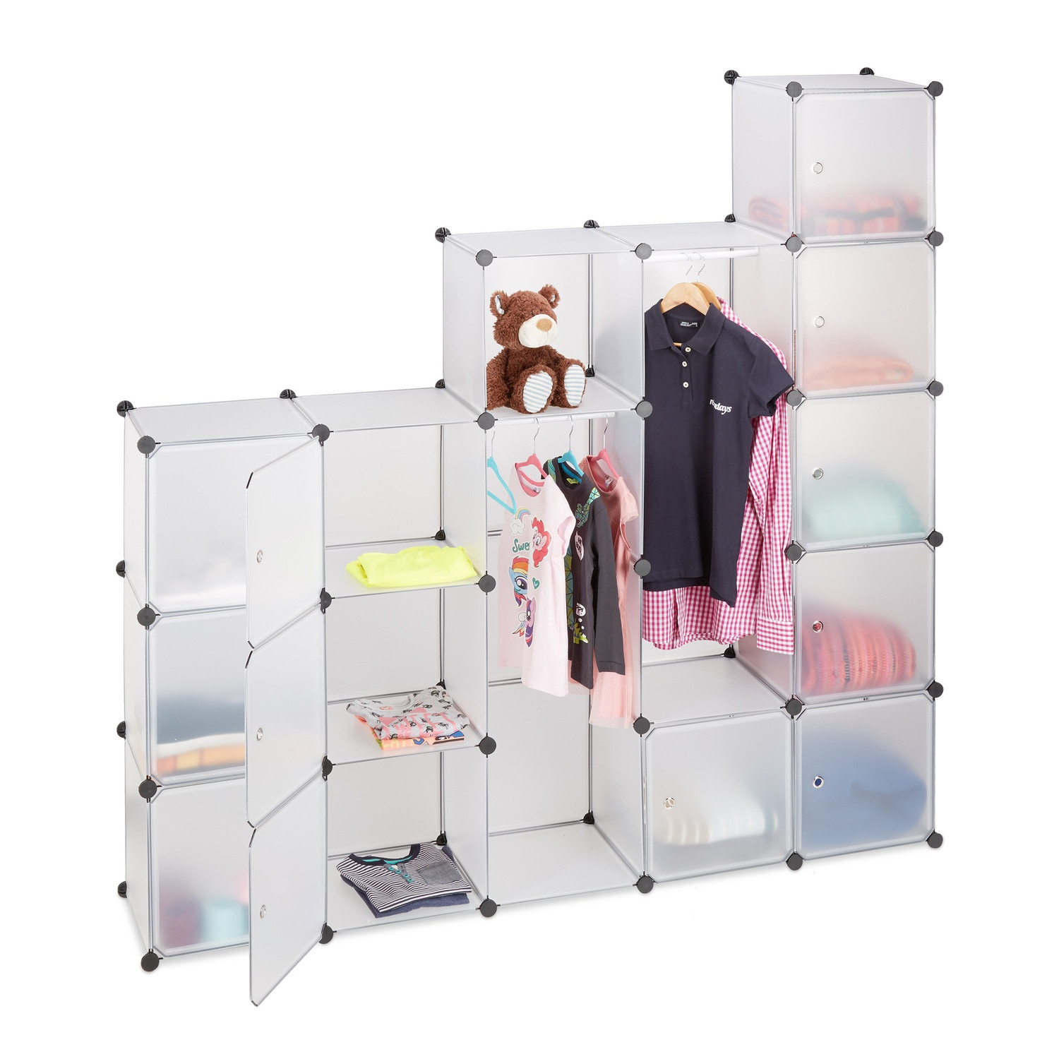 14-Compartment Plug-In Wardrobe System