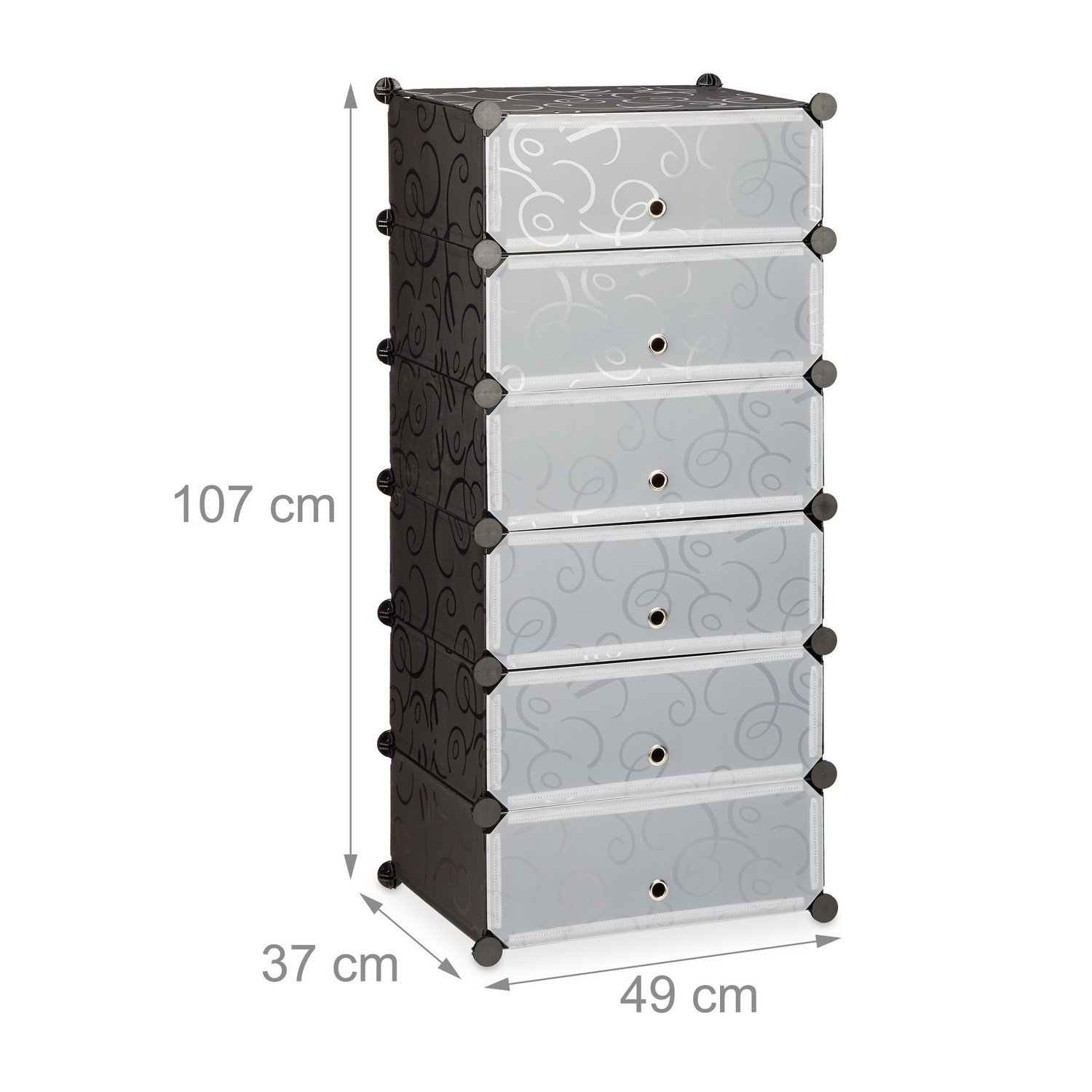 Armoire à chaussures à 6 compartiments
