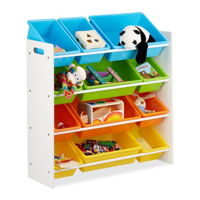 Kinderregal mit Behältern