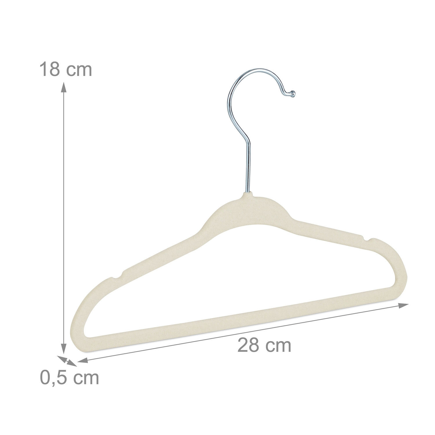 Cabides de veludo para crianças