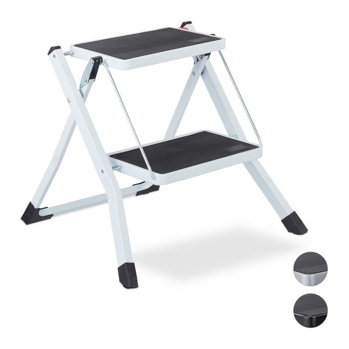 Scala pieghevole a 2 gradini