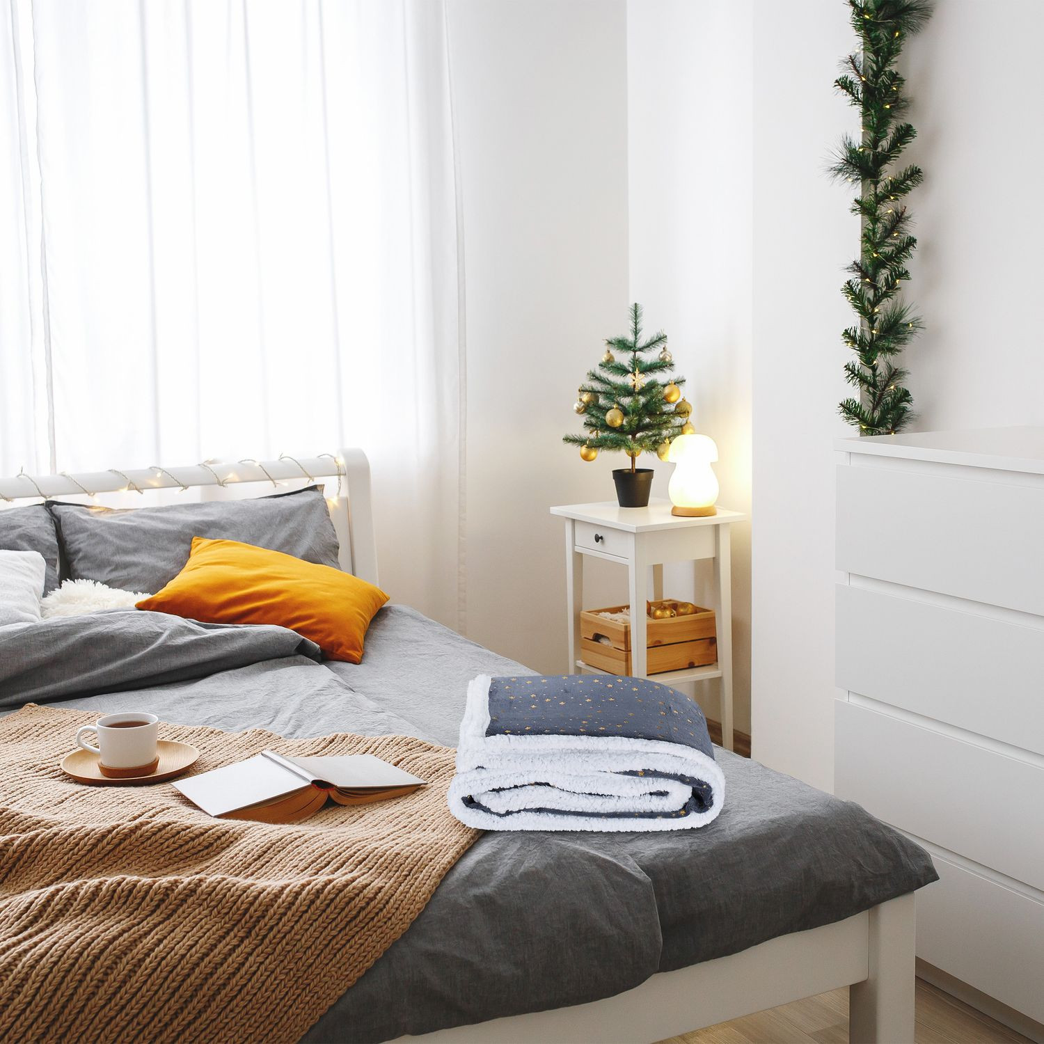 Grey Cuddle Blanket 150x200 cm