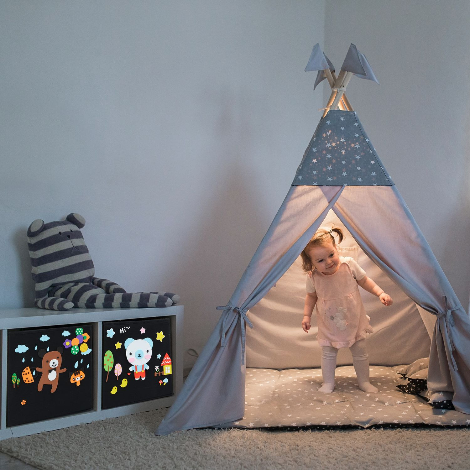 DIY storage boxes for kids