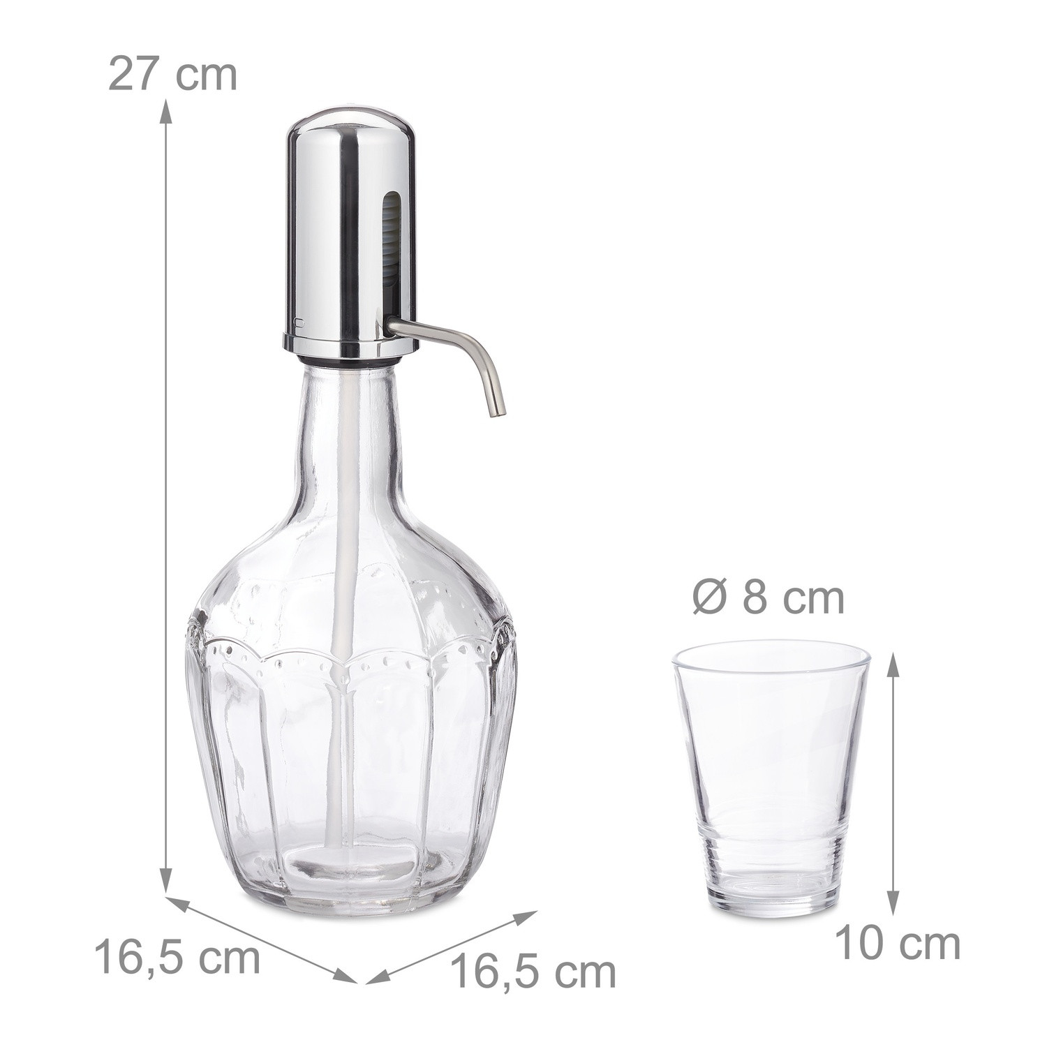 Distributore d'acqua con 6 bicchieri