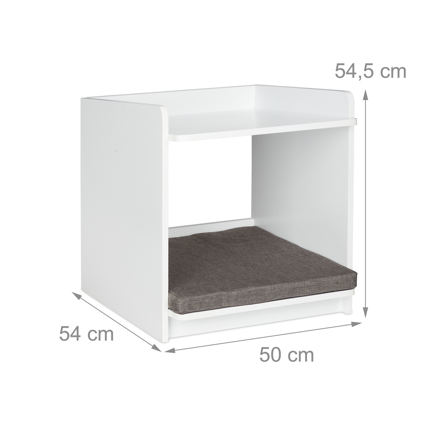 Table d'appoint avec coussin pour animaux