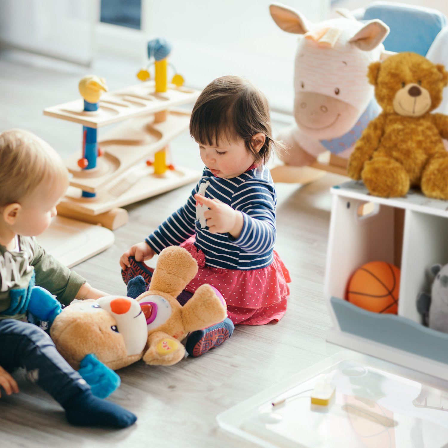 Rangement de jouets à 3 compartiments
