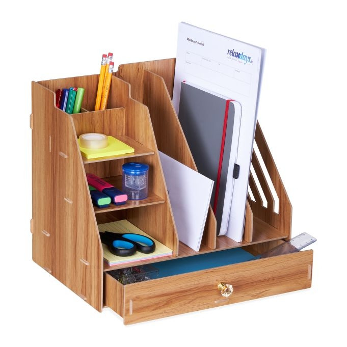 Organiseur de bureau avec compartiments