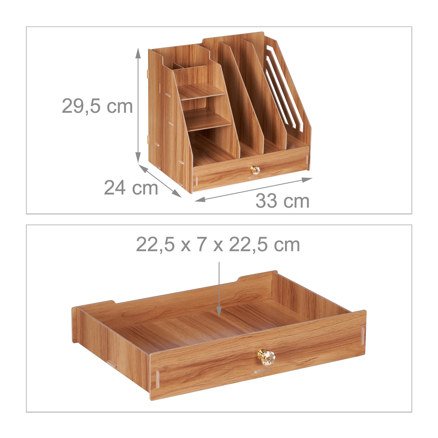 Bureau organizer met compartimenten