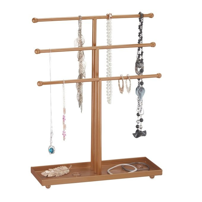 Expositor de joyas en forma de T