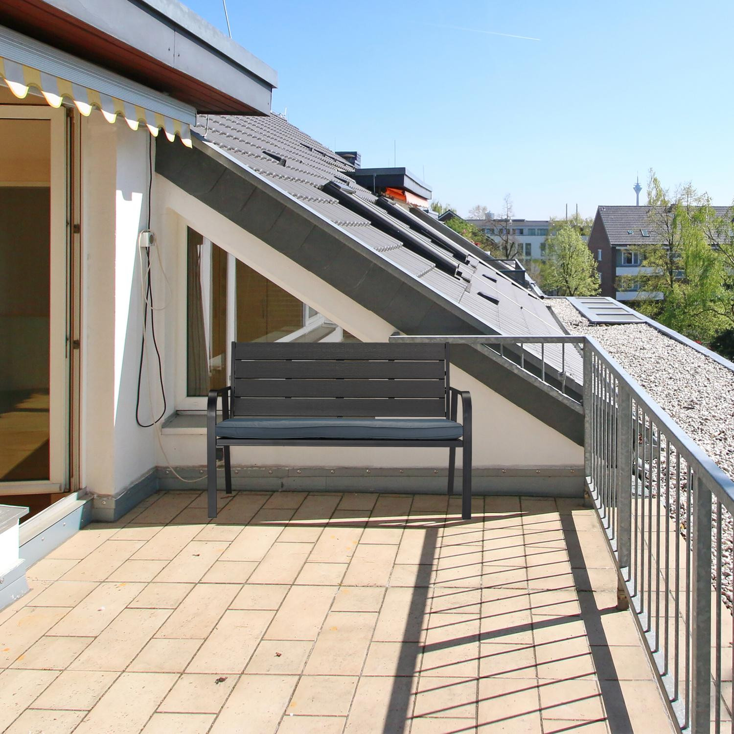 Gartenbank mit Sitzauflage