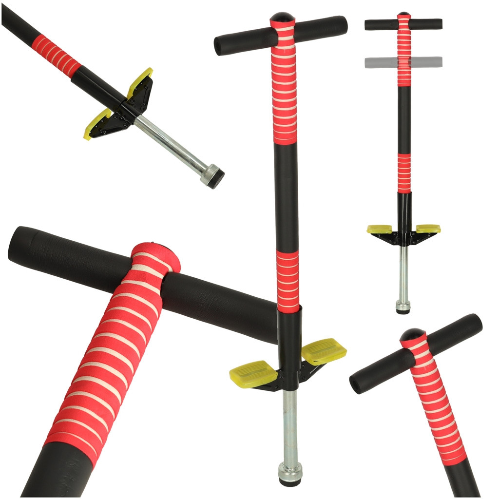 Adjustable pogo stick red