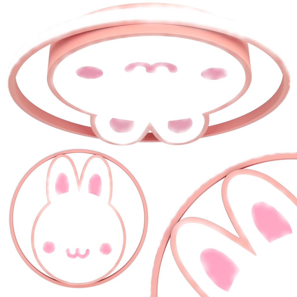 LED ceiling plafond bunny wall lamp remote control