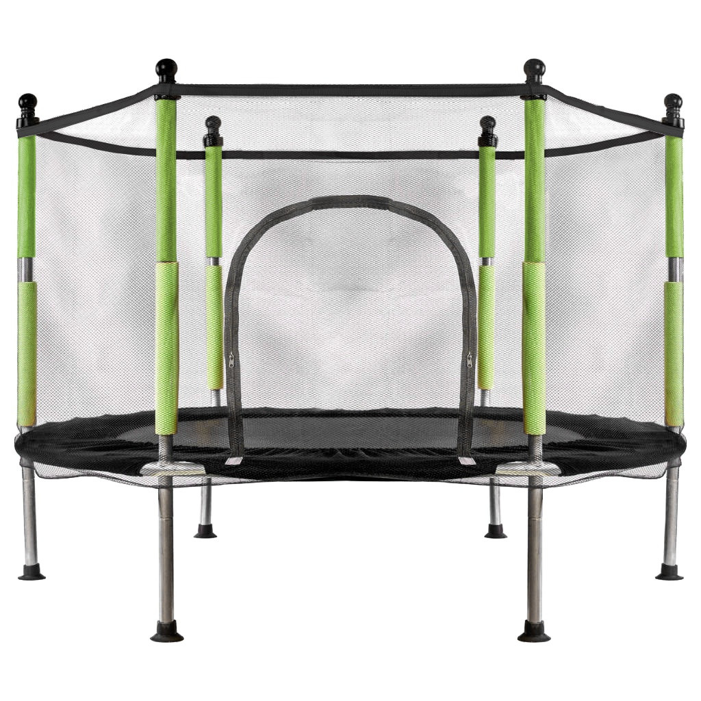 Kindertuin trampoline net 140 cm groen