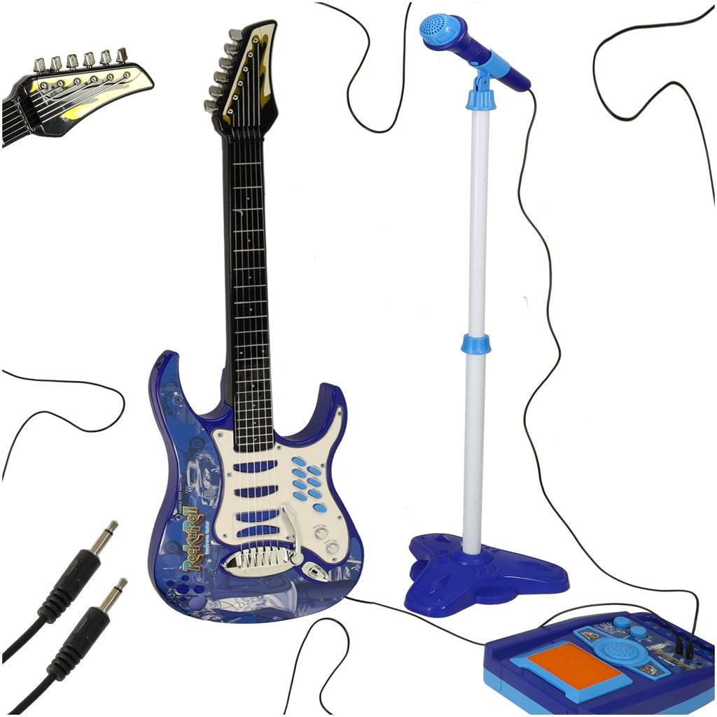 Gitara elektryczna niebieska IMPORT